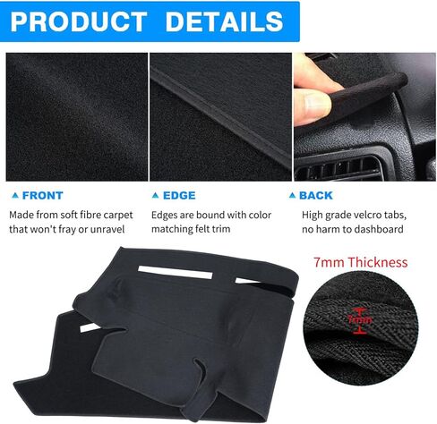 غلاف Dashboard Cover Fit for Ford F250 F350 F450 Super Duty 1999 2000 2001 2002 2003 2004 / Ford SPORTION 2000-2005 ، DASH COVER PAD PARTETRE (Beige) in Kuwait