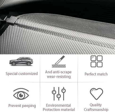 غطاء الجذع القابل للسحب متوافق مع 2023 2024 2025 Honda HRV Cargo Cover Cover الخلفية أمن الجذع الغطاء شاشة الخصوصية HR-V in Kuwait