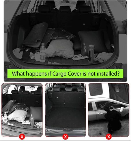 غطاء الجذع القابل للسحب متوافق مع 2023 2024 2025 Honda HRV Cargo Cover Cover الخلفية أمن الجذع الغطاء شاشة الخصوصية HR-V in Kuwait