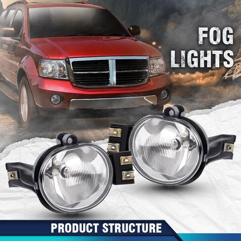 أضواء الضباب LED Pit66 Pit66 ، متوافقة مع 2002-2008 دودج رام 1500/2003-2009 دودج رام 2500 3500 اليسار واليمين 55077475AE ، CH2592121 ، 55077474AE in Saudi Arabia