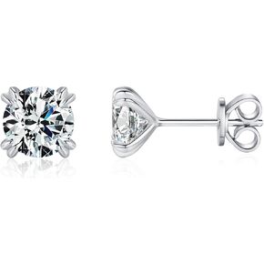 Moissanite S925 Sterling Silver Stud Earrings – Elegant & Luxurious Bright-Cut Moissanite Jewelry in Saudi Arabia