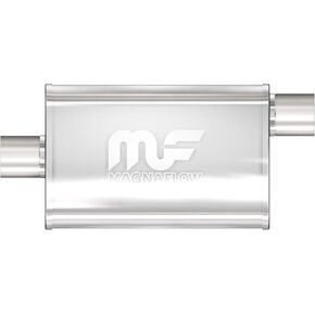 MagnaFlow Performance Exhaust Muffler 11124: 2"/2" Inlet/Outlet, 3.5x7x14" Oval, Stainless Steel, Satin Finish in Saudi Arabia