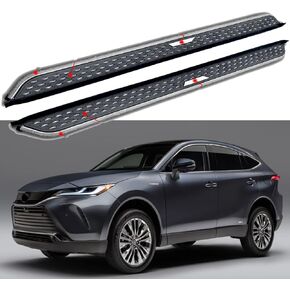 2PCS/Set Aluminium Running Boards Side Steps Nerf Bars Fits for Toyota Harrier Venza 2021 2022 2023 2024 2025 W/Mounted Brackets in Saudi Arabia