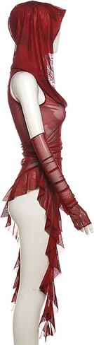 Hoodies Vest Top for Women Y2k Wasteland Rogue Medieval Tops Sleeveless Going Out Hooded Tops Streetwear in Saudi Arabia