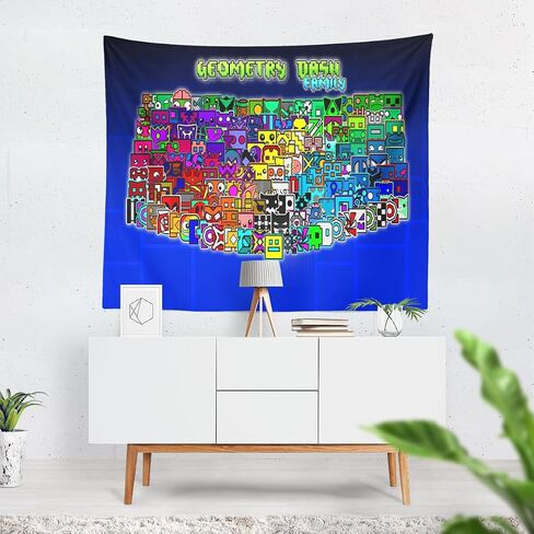AFGLSMBT Funny Cool Geometry Tapestry for Boys,Dash Wall Decor Hilarious Cool Tapestries for Bedroom Living Room Dorm Room in Saudi Arabia