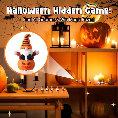 25 PCS Halloween Gnomes Decorations Mini Pumpkin Gunomes Figures Gnome تمثال تمثال الهالوين الداخلي مكتب الحفلات مكتب حديقة مزحّد هدايا تقديم الخدعة أو علاج هدية DIY in Saudi Arabia