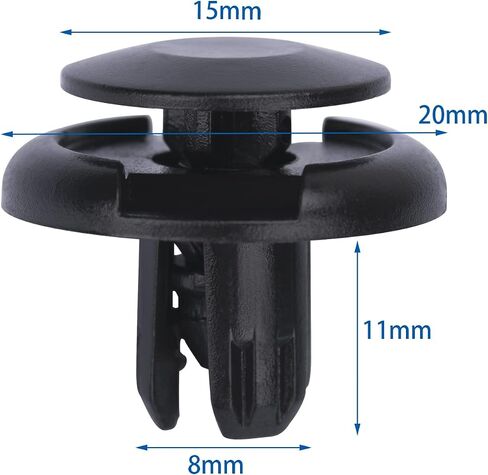 OAUTOO 25PCS Front Fender & Bumper Support Push-Type Retainer Replacement for Acura Honda 91512-SX0-003 Mitsubishi MU000319 & GM 11519949 in Saudi Arabia