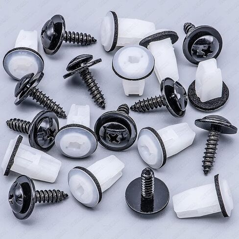 Rexka 10 Sets 5mm خلفي الغلاف المهد العاكسة Grommet & Phillips Truss Head Sems Sems Kit for Honda Acura Accord Crosstour Pilot 90664-STK-A01 90114-SE0-000 in Saudi Arabia