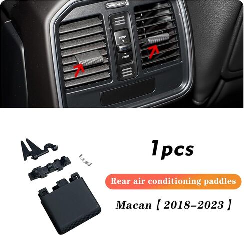 AC Air Air Vent Vatelet Clip Clip Paddles استبدال Porsche Macan 95b.2 2018-2023 1pcs (اليسار الأمامي أو اليمين) in Kuwait