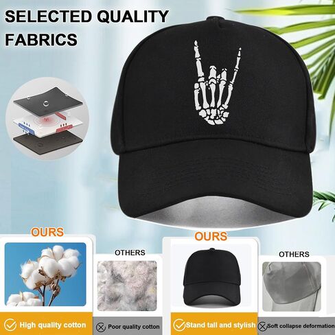 Baseball Hats for Men Cotton Baseball Cap Mens Black Snapback Hats for Men Women Fitted Flat Bill Brim hat in Kuwait