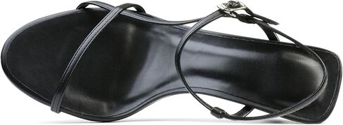 Women's Black Stiletto Strappy Heels Sandals Open Tee Hite Hist Cheels Slingback Shoes Womens Dress Frictals Most Sexy Party Pumps 2025 Black Size 8.5 in Kuwait