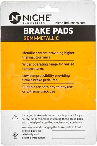 NICHE Rear Right Brake Rotor Pad Kit Semi Metallic For KTM 65 SX 45113030000 46210060000 in Saudi Arabia