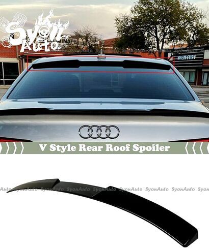 Details about FITS 2013-2016 AUDI A4 S4 B8.5 SEDAN GLOSSY BLACK V STYLE REAR ROOF SPOILER WING in Saudi Arabia