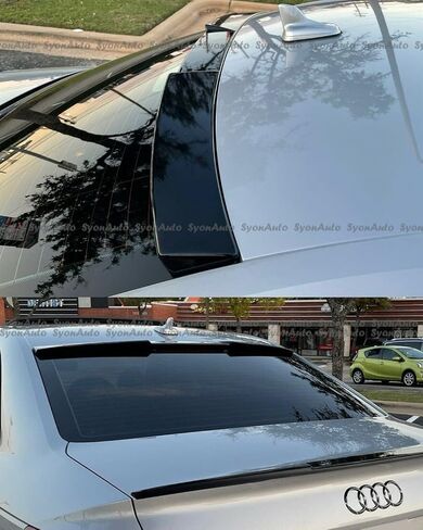 Details about FITS 2013-2016 AUDI A4 S4 B8.5 SEDAN GLOSSY BLACK V STYLE REAR ROOF SPOILER WING in Saudi Arabia