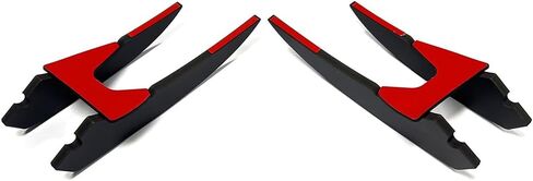 CONVOY Front Bumper Devil's Claws Canard Wing Ver.2 Partial Carbon Fiber Pattern (Top Surface Wrapped in Carbon Fiber Black Vinyl) Compatible with Kia Stinger 2018-2023 GT & GT-Line Models in Saudi Arabia
