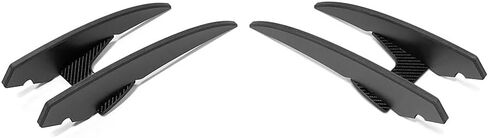 CONVOY Front Bumper Devil's Claws Canard Wing Ver.2 Partial Carbon Fiber Pattern (Top Surface Wrapped in Carbon Fiber Black Vinyl) Compatible with Kia Stinger 2018-2023 GT & GT-Line Models in Saudi Arabia