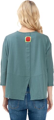 3/4 Sleeve Knit Tunic Top Loose Fit Designer Brand Unique Pattern Design (Mauve L/X), Large-X-Large in Saudi Arabia