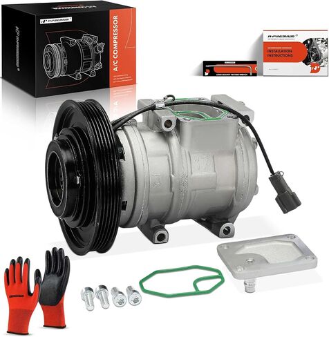 مكيف الهواء A-premium ضاغط AC مع قابض A/ C (بكرة W/ 5-Groove) متوافق مع Honda Accord 2.2L 1990 1991 1992 ، مع ضاغط 10PA17C in Saudi Arabia