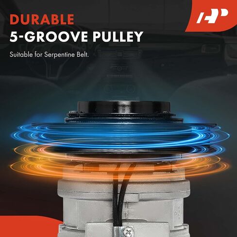 مكيف الهواء A-premium ضاغط AC مع قابض A/ C (بكرة W/ 5-Groove) متوافق مع Honda Accord 2.2L 1990 1991 1992 ، مع ضاغط 10PA17C in Saudi Arabia