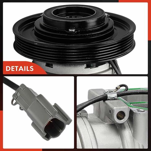 مكيف الهواء A-premium ضاغط AC مع قابض A/ C (بكرة W/ 5-Groove) متوافق مع Honda Accord 2.2L 1990 1991 1992 ، مع ضاغط 10PA17C in Saudi Arabia