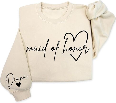خادمة مخصصة للشرف من النوع الثقيل ، Matron of Honor Crewneck ، هوديي وصيفات الشرف ، سترة حفلات الزفاف ، هدايا للعروس in Saudi Arabia