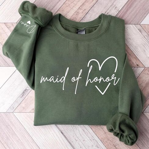 خادمة مخصصة للشرف من النوع الثقيل ، Matron of Honor Crewneck ، هوديي وصيفات الشرف ، سترة حفلات الزفاف ، هدايا للعروس in Saudi Arabia