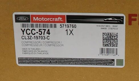 Motorcraft A/C Compressor for 2019 Ford Transit Van - YCC574 in Saudi Arabia
