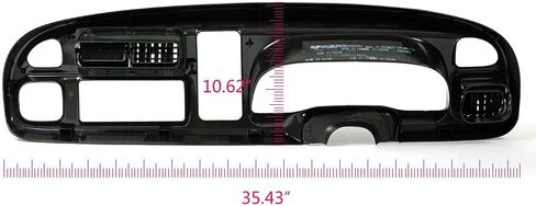 CROSSDESIGN Dash Board Bezel Cover Cap Compatible with 1998 1999 2000 2001 Dodge Ram 1500 1998-2002 Dodge Ram 2500 3500 Instrument Panel Cover w/Vents in Saudi Arabia