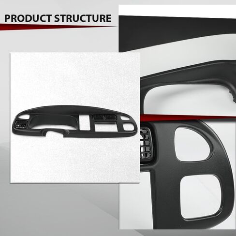 CrossDesign Dash Board Cover Cover Cap متوافق مع 1998 1999 2000 2001 Dodge RAM 1500 1998-2002 Dodge RAM 2500 3500 COVER in Saudi Arabia