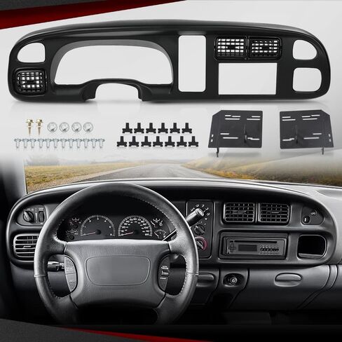 CrossDesign Dash Board Cover Cover Cap متوافق مع 1998 1999 2000 2001 Dodge RAM 1500 1998-2002 Dodge RAM 2500 3500 COVER in Saudi Arabia