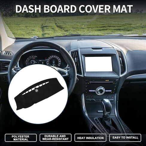 Dash Cover for Ford Edge Non-Slip Dash Cover Mat | Front Dash Cover Mat Black 1Pcs in Saudi Arabia