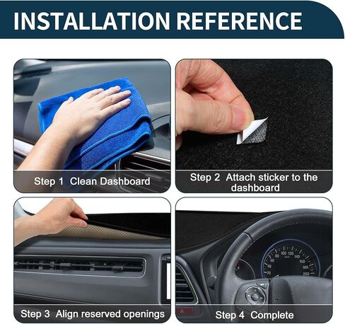 Dash Cover for Ford Edge Non-Slip Dash Cover Mat | Front Dash Cover Mat Black 1Pcs in Saudi Arabia