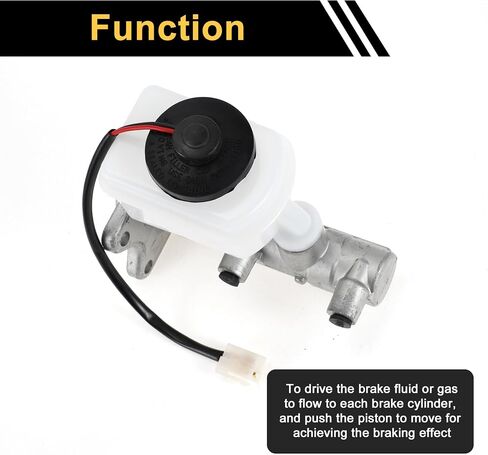 1 Pc Brake Master Cylinder for Toyota HILUX LN3 LN6 1983-1998 Hydraulic Master Cylinder Durable Aluminum Alloy Engine Compartment with Reservoir Silver Tone in Saudi Arabia