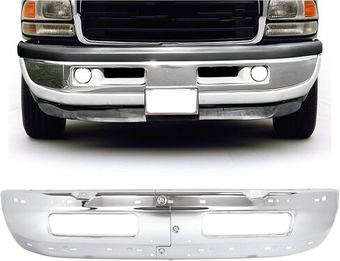 KUAFU Front Bumper Compatible with 1994-2001 Dodge Ram 1500, 1994-2002 Dodge Ram 2500 3500 Replacement for CH1002173, CH1002259, 5011476AD Bumper Face Bar Steel Black 2PCS in Saudi Arabia
