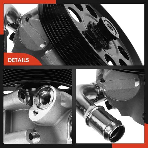 A-Premium Power Steering Pump, with Pulley Compatible with Ford Expedition 2011-2014 & Lincoln Navigator 2011-2014, 5.4L, Replace # BL143A696AA, BL1Z3A696A in Saudi Arabia