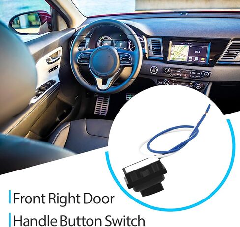 Front Right Door Handle Button Switch Replaces 82661-G5000 Compatible with KIA NIRO 2016-2021, Exterior Door Handle Button in Saudi Arabia