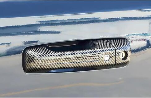 for Dodge 2023 2024 2025 Ram 1500 Truck Exterior Door Handle Cover Trims (Chrome) in Saudi Arabia