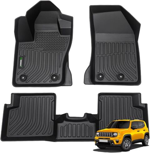 ANBINGO®-Floor Mats Fits 2016-2022 Toyota Prius, Fits 2017-2021 Toyota Prius Prime, (Not fit Prius C & Prius V) - Prius Floor Mats Front & 2nd Row for Toyota Prius Accessories - Black in Kuwait