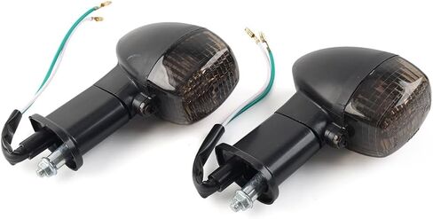 Liru 2PCS Motorcycle Rear Turn Signals Indicator Light For Kawasaki ZR7S 2001-2005, Black in Saudi Arabia