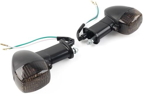 Liru 2PCS Motorcycle Rear Turn Signals Indicator Light For Kawasaki ZR7S 2001-2005, Black in Saudi Arabia