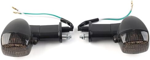 Liru 2PCS Motorcycle Rear Turn Signals Indicator Light For Kawasaki ZR7S 2001-2005, Black in Saudi Arabia