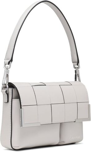 Calvin Klein Mica Organizational Flap Crossbody, Deep Forest Puffy, One Size in Kuwait