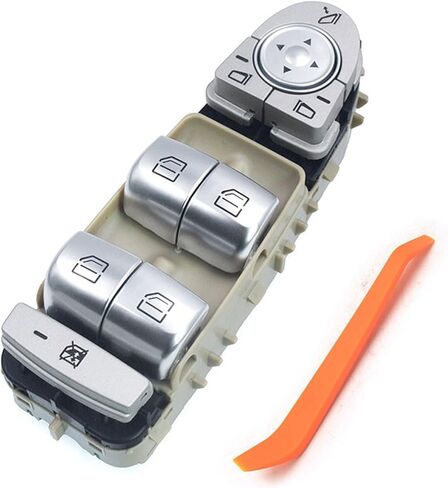 Power Window Switch Button Compatible with Mercedes-Benz C180 C200 C220 C250 C300 C400 2013 2014 2015 2016 2017 2018 2019 2020 GLC200 GLC220 GLC250 GLC260 GLC300 GLC350 GLC 400 W205 X253 C253 Beige in Kuwait