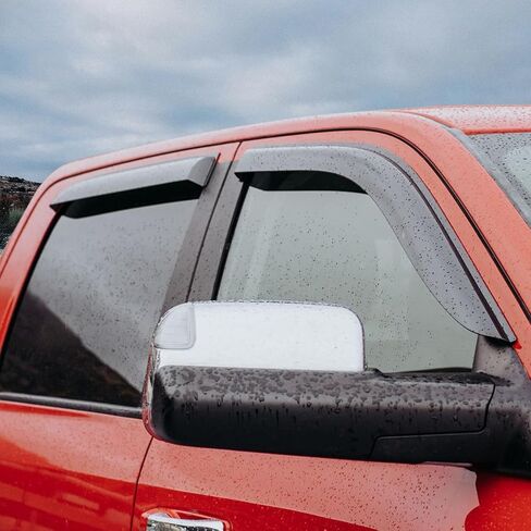Voron Glass Tape-on Extra Durable Rain Guards for Ram 2500/3500 2011-2025 Crew Cab, Window Deflectors, Vent Window Visors, 4 Pieces - 100279 in Kuwait