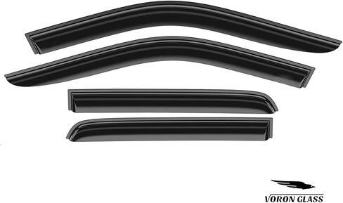 Voron Glass Tape-on Extra Durable Rain Guards for Ram 2500/3500 2011-2025 Crew Cab, Window Deflectors, Vent Window Visors, 4 Pieces - 100279 in Kuwait