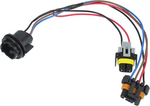 Front Fog Lamp Parking Lamp Wiring No.16530926 Durable Fog Light Socket Harness for Pontiac Grand Prix 2006-2010 Rubber Plastic Copper WireBlack Gray in Saudi Arabia