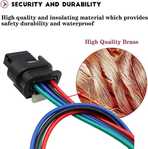 متوافق مع RAM 1500 2019-2024 Active Air Dam Connector Pigtail Plug Plud Wirnness Harness Harness in Saudi Arabia