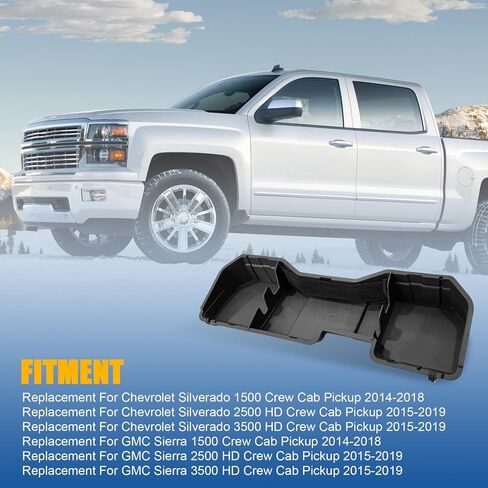 jdmspeed undersate التخزين مربع مربع استبدال Chevy Silverado 1500 2014-2018 2500 HD 3500 HD 2015-2019 استبدال GMC Sierra 1500 2014-2018 2500 HD 3500 HD 2015-2019 مربع تخزين المقعد in Saudi Arabia
