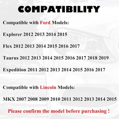 نوبات استبدال مفتاح FOB لـ Ford Explorer 2012-2015 Expedition 2011-2017 Flex Taurus Lincoln MKX 2007 2008 2009 2012 2012 2014 2015 INNEFENT ANMOTE CONTROL CWTWB1U793 164-R8000 in Saudi Arabia