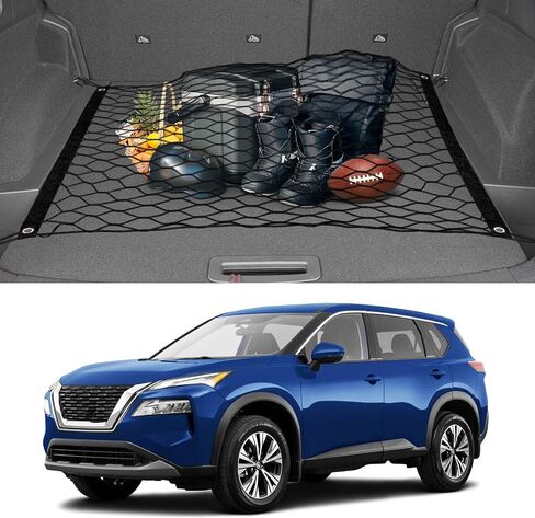 FIILINES Trunk Mesh Cargo Net for Toyota RAV4 2013-2018, Envelope Style Cargo Net for Toyota RAV4 Accessories, Premium Rear Trunk Organizers and Storage Cargo Net in Saudi Arabia